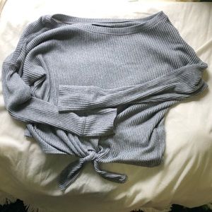 Abercrombie and Fitch grey long sleeve shirt